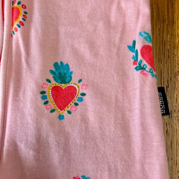 BONDS Hearts Wondersuit Baby Girls 3-6 Mo 00 Pink Zippy Onesie Romper Girl V Day - Picture 5 of 8
